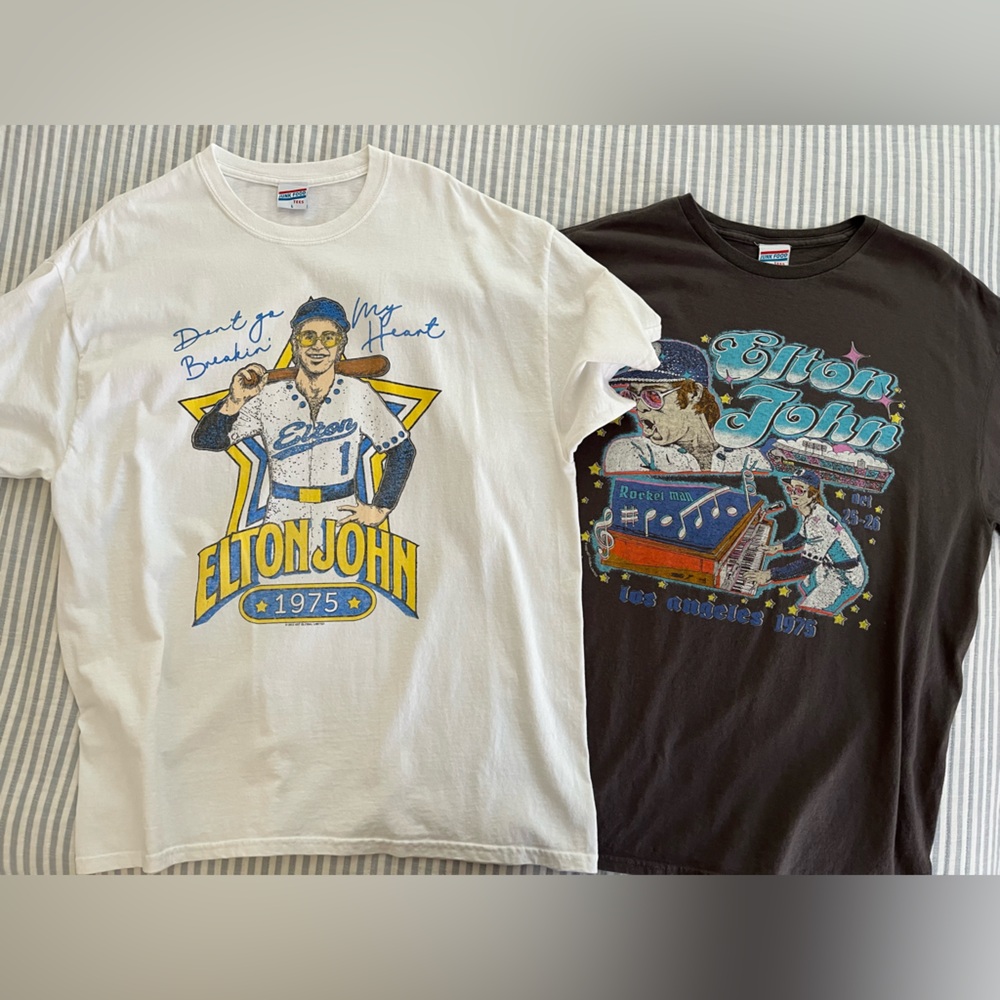 UO Elton John Graphic T-Shirts Set